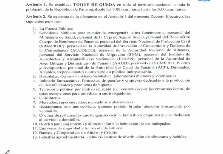 Las autoridades harán valer el decreto.