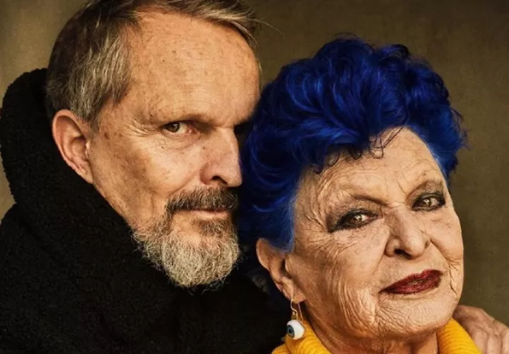 Miguel Bosé y su mamá, Lucía.  Instagram
