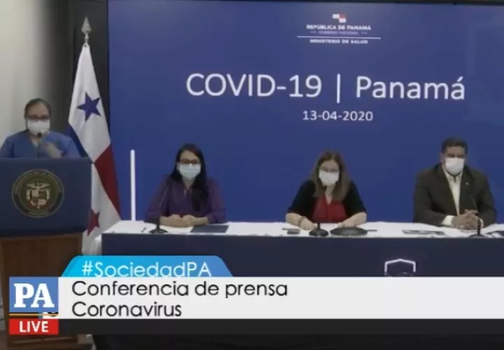 Conferencia de prensa sobre actualización de casos de COVID-19.