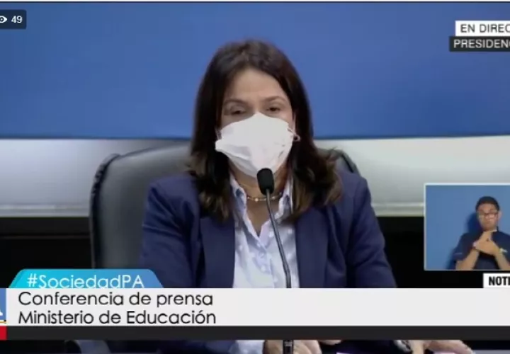 Ministra de Educación (Meduca), Maruja Gorday de Villalobos