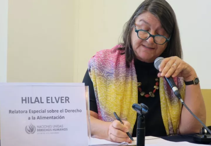 La relatora Hilal Elver indicó que hay que pensar en una solución equilibrada para no dificultar la venta de productos frescos. EFE