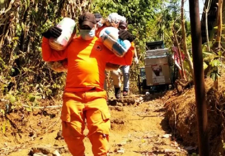 El Sinaproc ha jugado su rol en la entrega de ayuda a familias. Foto: Cortesía