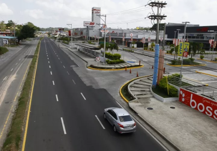 Circulación ha disminuido considerablemente por la cuarentena. Archivo