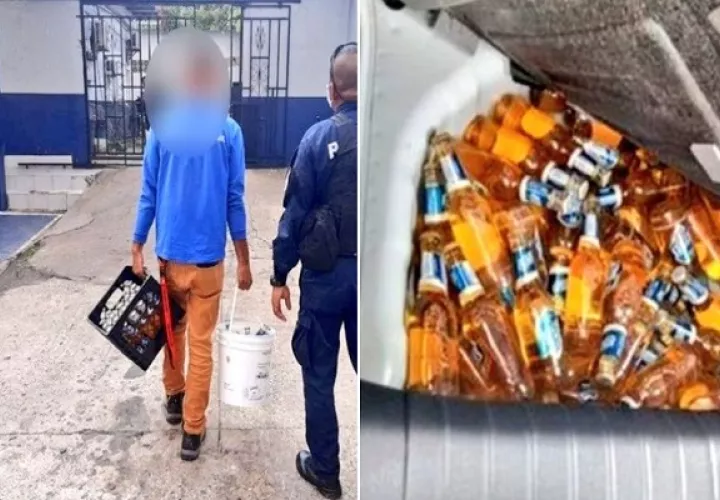 Tres personas que transportaban 5 cajas de cerveza en Pedregal intentaron burlar a la policía con un salvoconducto falso. Foto: Policía Nacional.