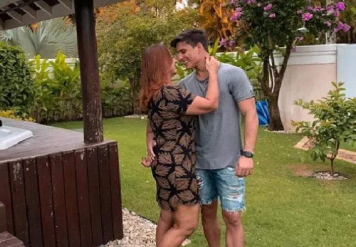 Nadine se dio un tiempo con su novio.