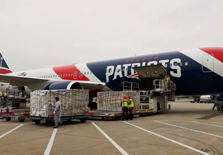 Avión de los Patriots. Foto:@Patriots
