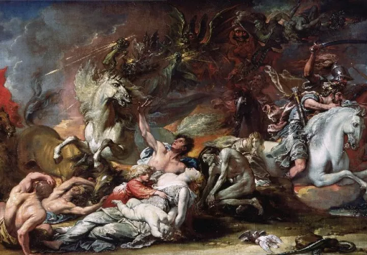 El apocalipsis es una narrativa común que surge en tiempos de crisis al procesar la gente sucesos impactantes. “Muerte en el Caballo Pálido”, de Benjamin West, de 1796.