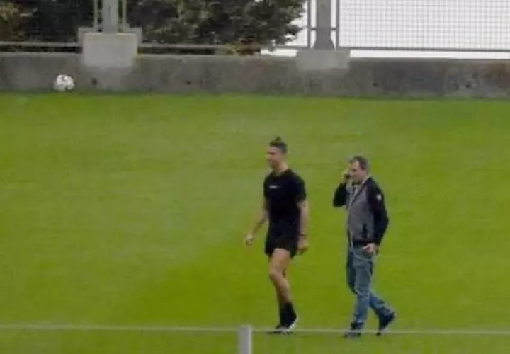 onaldo (der.) entrena. Foto: Tomadas del Diario Noticias de Portugal.