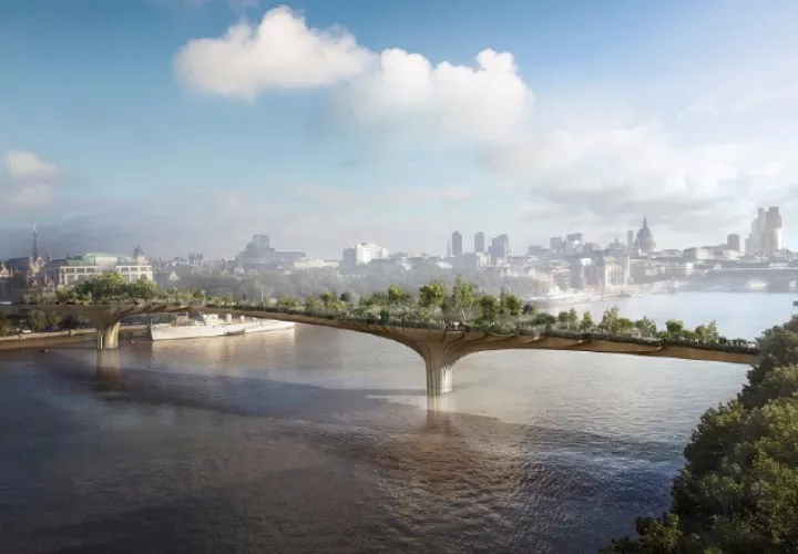 Garden Bridge (puente jardín) de Londres. EFE