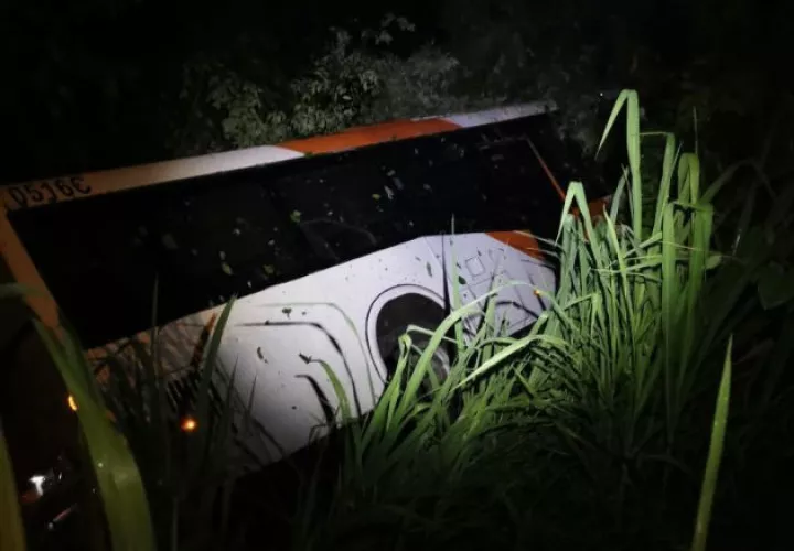 El accidente fue en la madrugada de este viernes. Foto: Diómedes Sánchez.