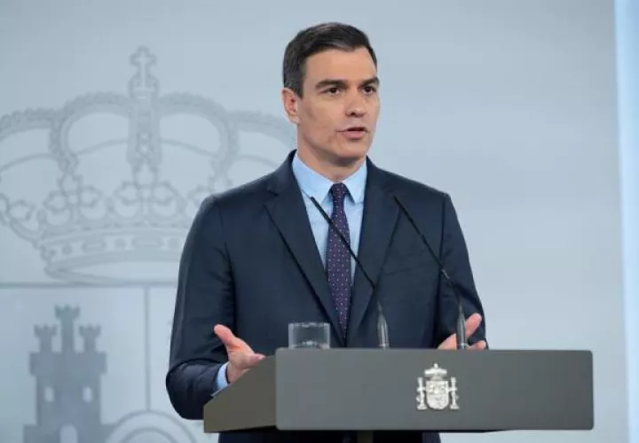 Pedro Sánchez, informa sobre las nuevas medidas que se adoptarán en el país para un retorno gradual. FOTO/EFE