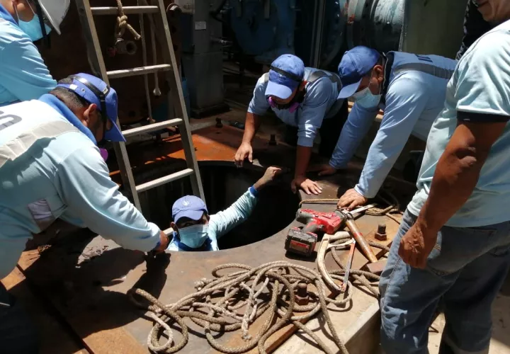 Trabajos en la planta potabilizadora de Chilibre.