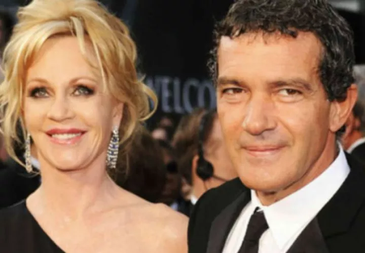 Melanie Griffith y Antonio Banderas.  Archivo