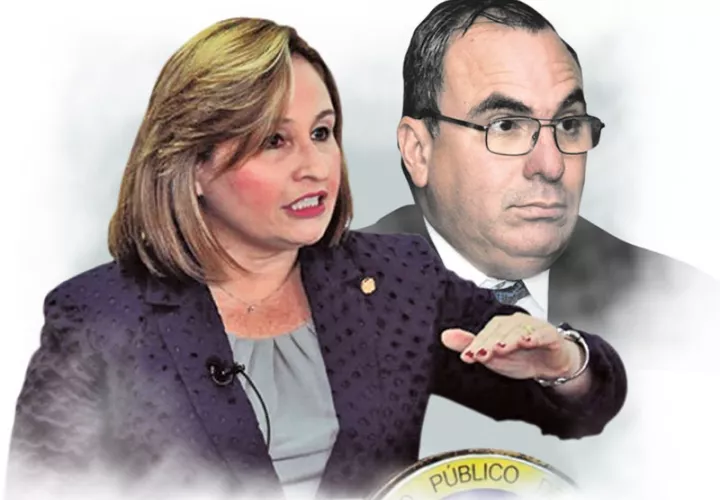 Kenia Porcell y Rolando Lopéz.