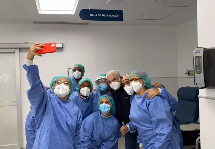 Al expresidente Ricardo Martinelli se le dio salida, y se encuentra mejor de salud.