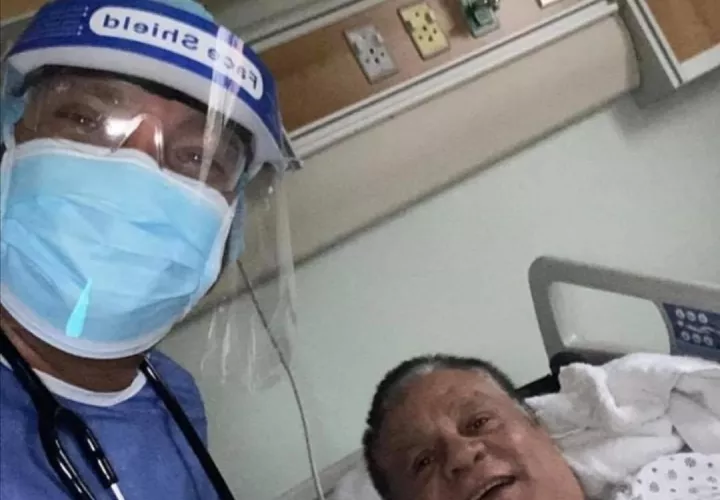 'Manos de Piedra'  Durán con buen ánimo. Foto: Cortesía
