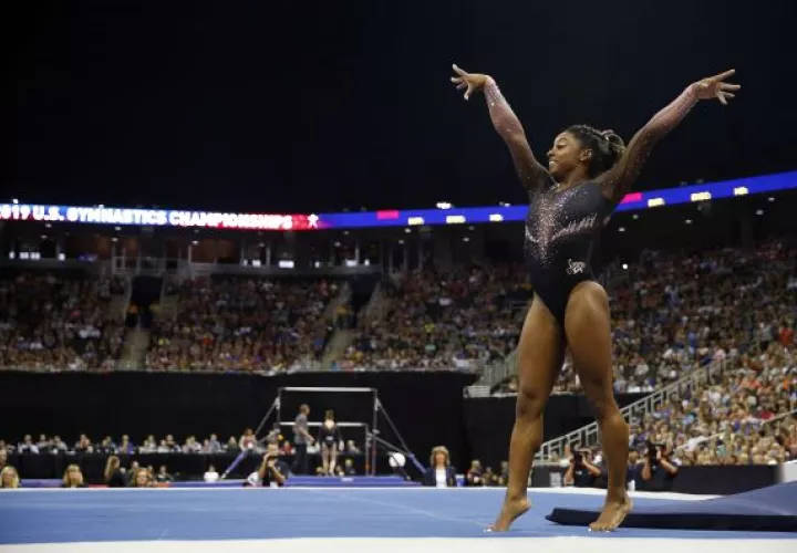 Simone Biles. Foto.AP