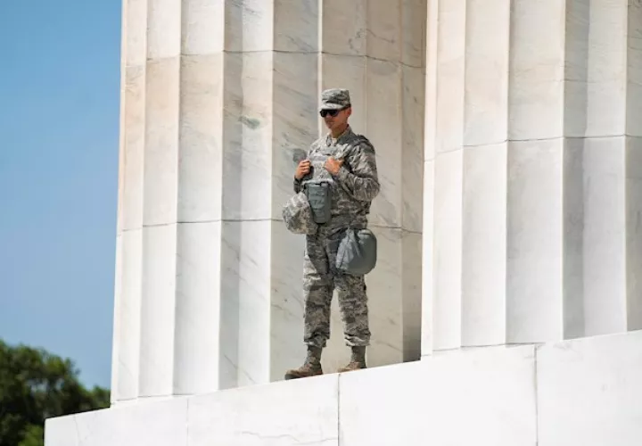 El objetivo de esos reservistas era ayudar a la policía municipal de Washington, que se había visto sobrepasada.