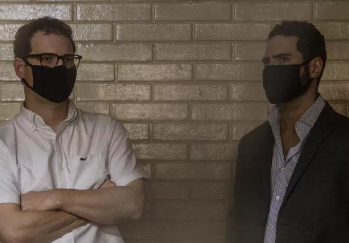 Luis Enrique y Ricardo Alberto Martinelli Linares. Foto EFE