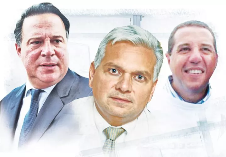 Juan Carlos Varela, Jaime Lasso y Andre Rabello.