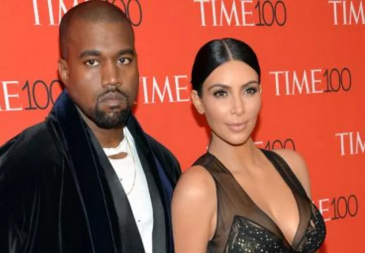Kanye West y Kim Kardashian. Foto: Archivo