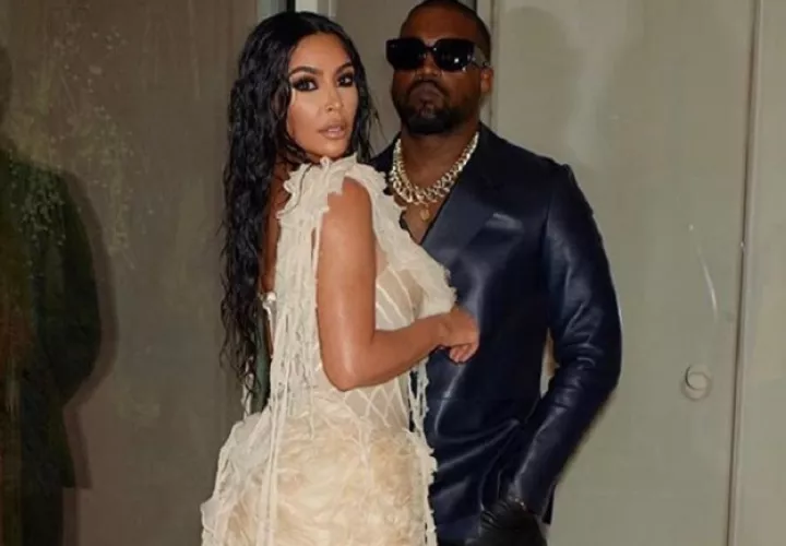 Kim Kardashian y Kanye West. Instagram