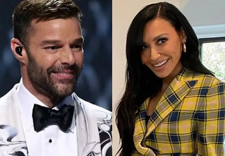 Ricky Martin y Naya Rivera. Foto: Instagram