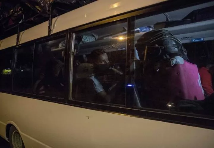 Los nicaragüenses salieron de Paso Canoas