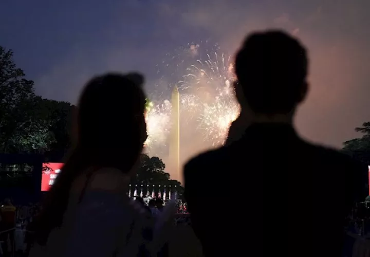 Estos actos se produjeron después de que el presidente de EE.UU., Donald Trump, pronunciara un duro discurso en la Casa Blanca por el 4 de Julio, el Día de la Independencia, en el que jaleó la polarización.