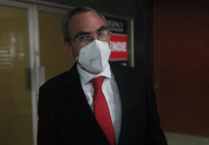 Rolando López, exjefe del Consejo de Seguridad, durante su comparecencia ayer en el Sistema Penal Acusatorio. Víctor Arosemena