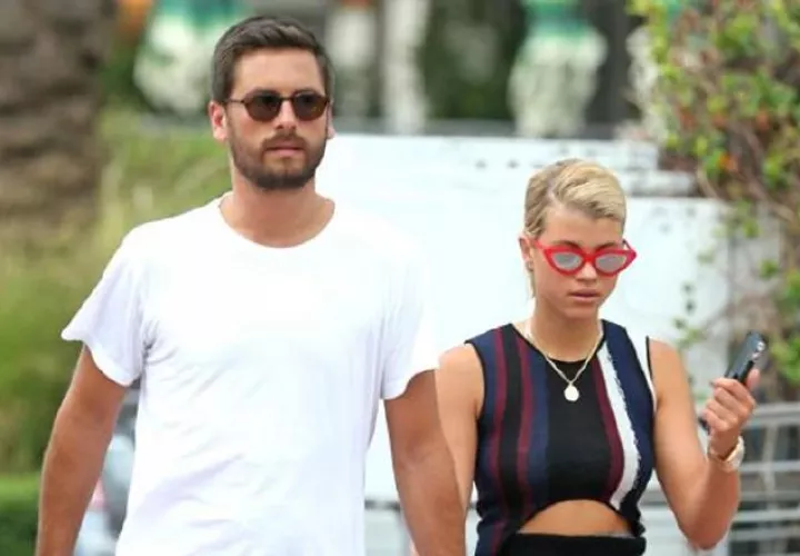 Scott Disick y Sofia Richie.  EFE