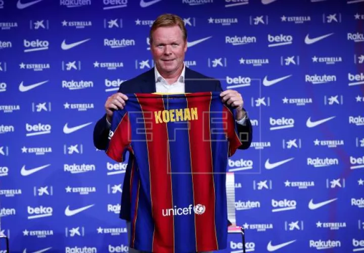 Ronald Koeman fue presentado como nuevo técnico del Barcelona. Foto:EFE