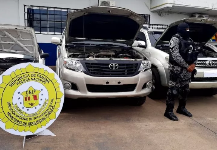 Policía Nacional recuperan autos con reporte de hurto en Coclé. Foto: Cortesía