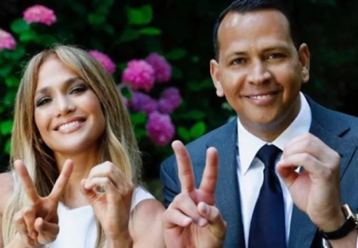 Jennifer López y Alex Rodríguez.  Foto: Instagram
