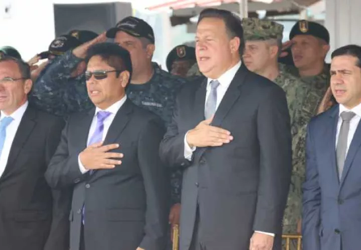 Rolando López, Alexis Bethancourt,  Juan Carlos Varela y Jhonatan del Rosario. Archivo.