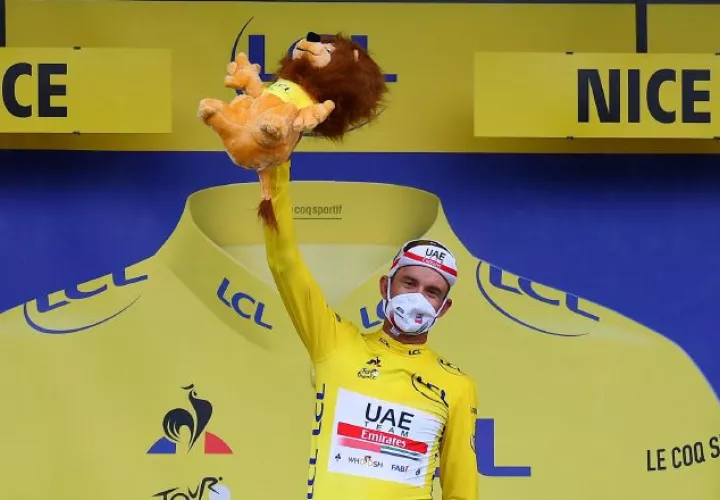 El ciclista del Emirates superó en la primera carrera al danés Mads Pedersen.