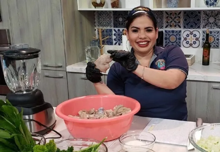 La Bibi estuvo en la cocina del programa matutino Tu Mañana.