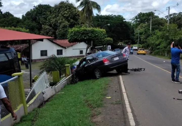 Accidente se registró en el Carate de Las Tablas 