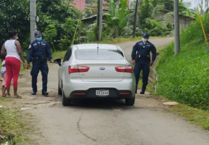 Hubo fuertes medidas de seguridad en las inmediaciones de Valle Verde.