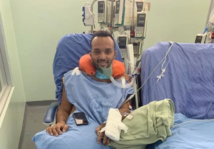 Abdiel Amor ingresó a la Unidad de Cuidados Intensivos el 1 de junio. 