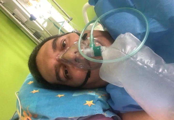 Jorge Espino estuvo 30 días en el hospital afectado por el coronavirus.