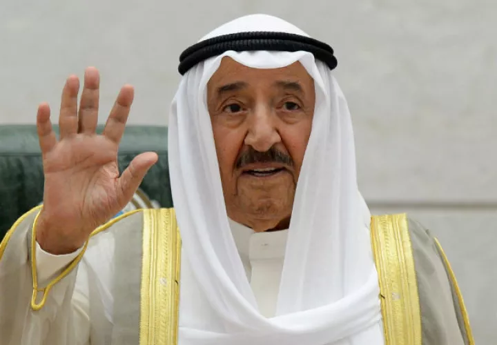 Imagen archivo de un encuentro del fallecido emir de Kuwait con el presidente Trump en la Casa Blanca en septiembre de 2020. Fotos: EFE.