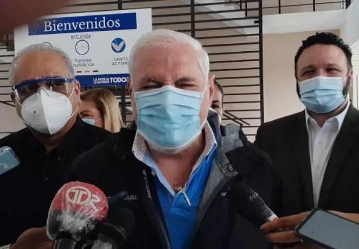 El expresidente Ricardo Martinelli lidera el partido político Realizando Metas. Foto Víctor Arosemena