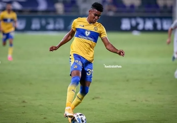 Eduardo Guerrero  del  Maccabi Tel Aviv. Foto:@eguerreroo9