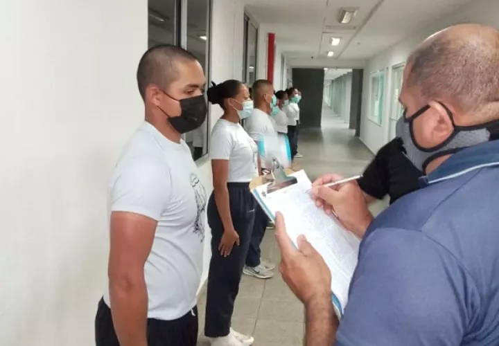 El uso de mascarilla es obligatorio en la Esopol. Foto cortesía Policía Nacional.