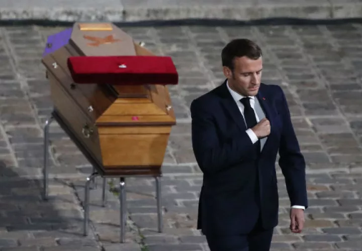 Francia "no renunciará a las caricaturas", dijo el presidente, Emmanuel Macron. Foto: EFE.