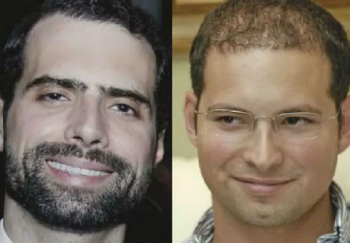Hermanos Ricardo Alberto  y Luis Enrique Martinelli Linares, diputados del Parlacen. Archivo