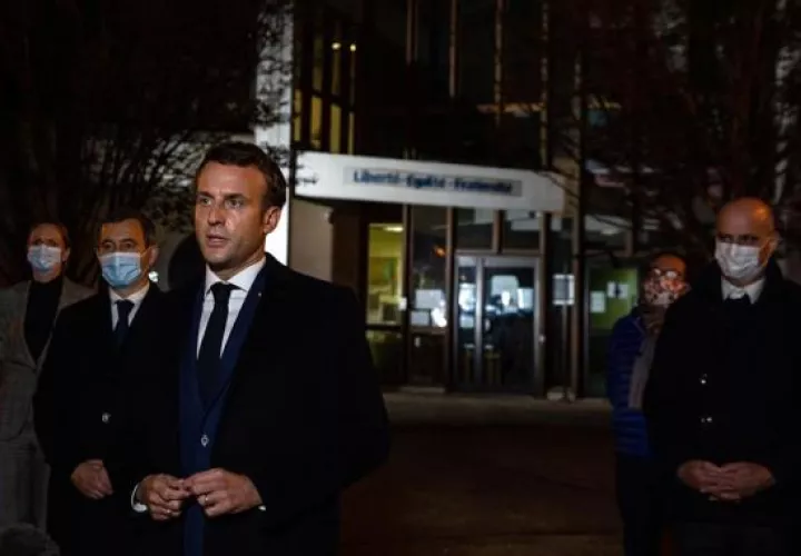 El presidente Emmanuel  Macron pidió "actuar muy rápidamente sobre acciones concretas", señaló una fuente del Elíseo a la prensa tras la reunión. FOTO/EFE