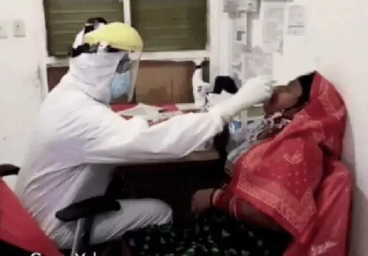 Pruebas de hisopado en la comarca Guna Yala. 