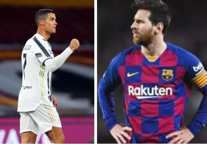 Ronaldo y Messi. Foto:EFE